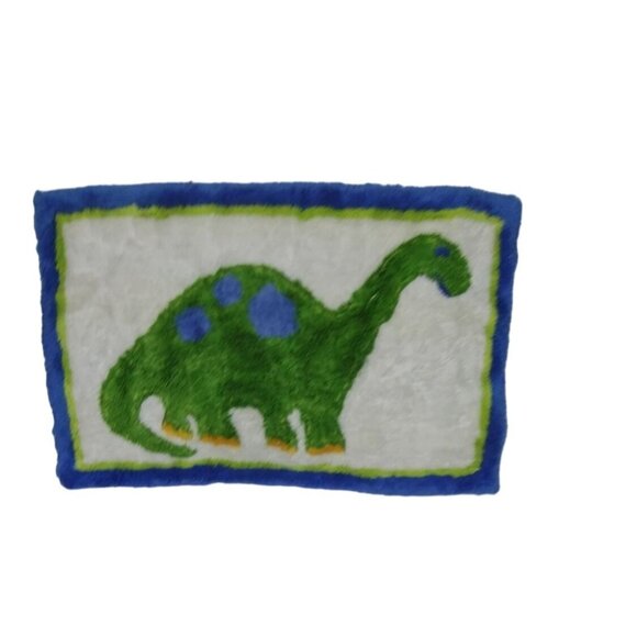 Pottery Barn Kids Dinosaur Themed Rectangular Rug Green & Blue Pottery Barn - Picture 5 of 9